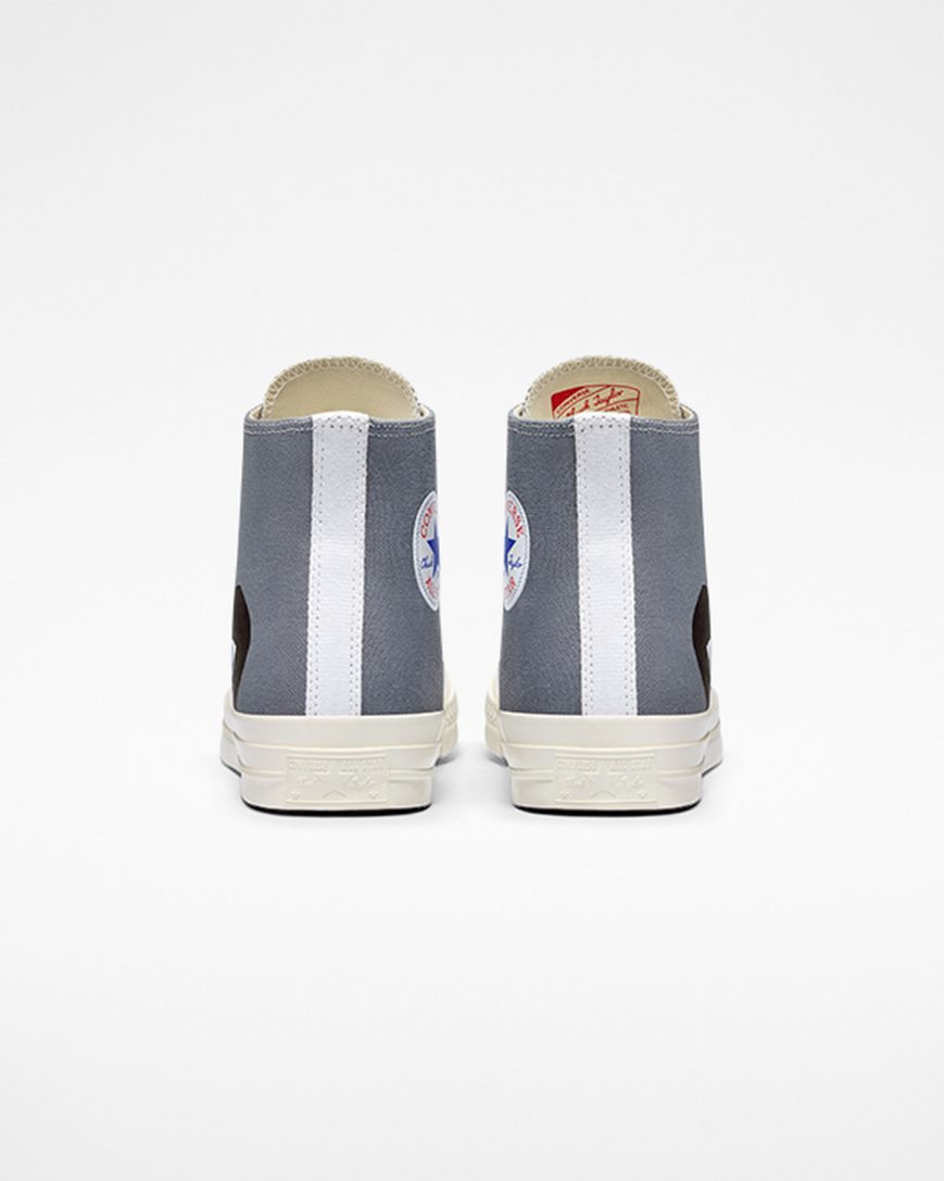 Pánské Boty Vysoké Converse x Comme des Garçons PLAY Chuck 70 Šedé Černé | CZ J31WI43